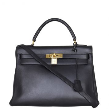 Hermes Kelly 32 Retourne Front with Strap