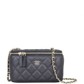 Chanel Vanity Case with Chain Front with Strap