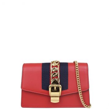 Gucci Sylvie Super Mini Bag Front with Strap