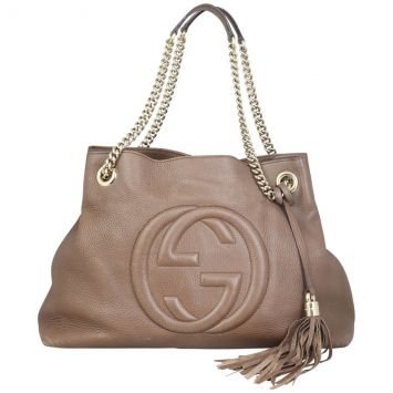 Gucci Soho Chain Shoulder Bag Medium Front