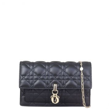 Dior Lady Dior Chain Pouch Front with Strap