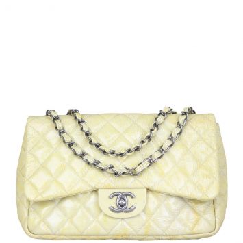 Chanel Classic Single Flap Jumbo Patent Front with Strap