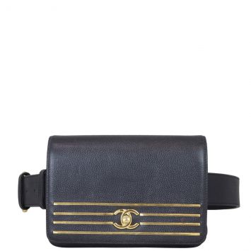 Chanel Captain Gold Belt Bag Front
