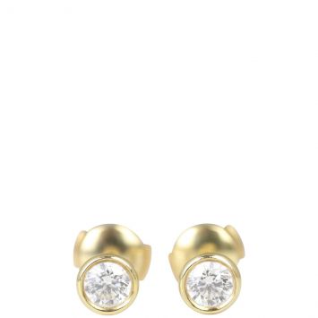 Tiffany & Co Diamonds by the Yard 18k Yellow Gold Stud Earrings Front