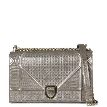 Dior Diorama Micro-Cannage bag Front with Strap