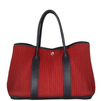 Hermes Garden Party 36 Ribbed Canvas Front