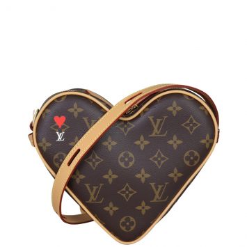 Louis Vuitton Game on Coeur Monogram Heart Crossbody Front With Strap