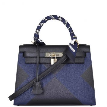Hermes Kelly 28 ‘Kellygraphie’ Epsom, Taurillon Clemence, Chevre Mysore Front With Strap