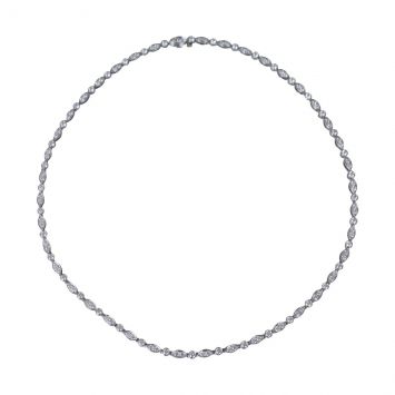 Tiffany & Co. Swing Diamond Platinum Necklace 