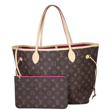 Louis Vuitton Neverfull MM Monogram Front With Pouch