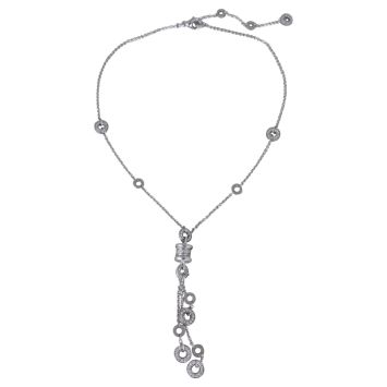 Bvlgari B.Zero1 18k White Gold Diamond Necklace