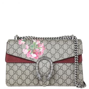 Gucci Dionysus GG Blooms Small Shoulder Bag Front With Chain