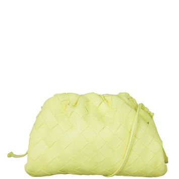 Bottega Veneta The Mini Pouch Intrecciato Front With Strap