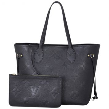 Louis Vuitton Neverfull MM Monogram Empreinte Giant Front With Pouch