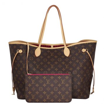 Louis Vuitton Neverfull GM Monogram Front With Pouch