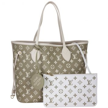 Louis Vuitton Neverfull MM Monogram Spring in the City Front With Pouch