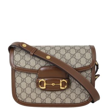 Gucci GG Supreme 1955 Horsebit Shoulder Bag