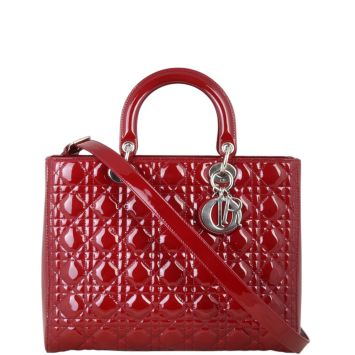 Dior Lady Dior Large Patent