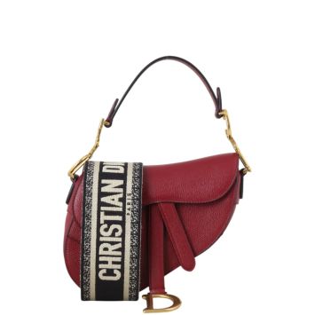 Dior Saddle Bag Mini with Embroidered Strap