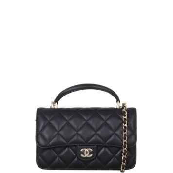 Chanel Top Handle Phone Holder on Chain