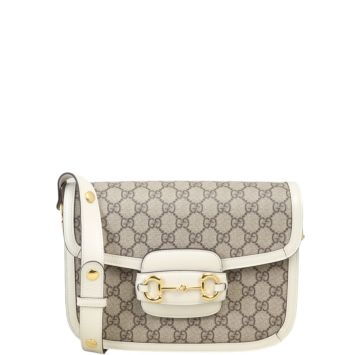 Gucci GG Supreme 1955 Horsebit Shoulder Bag