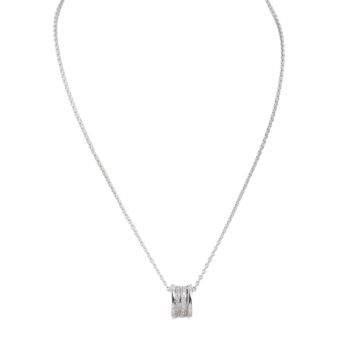Bvlgari B.Zero1 18k White Gold Diamond Necklace
