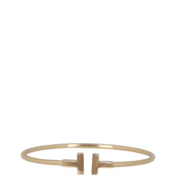Tiffany & Co T Wire 18k Rose Gold Bracelet