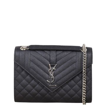 Saint Laurent Monogram Mix Matelasse Envelope Chain Bag Medium
