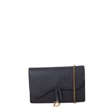 Dior Saddle Pouch Wallet on Chain