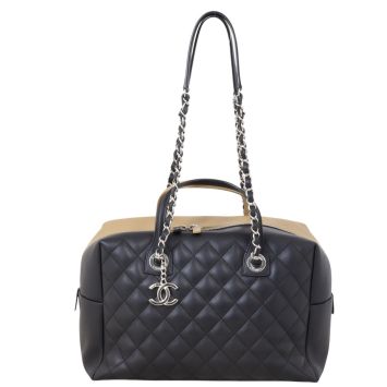 Chanel CC Bicolour Bowling Bag