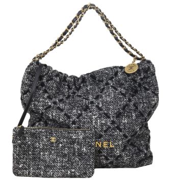 Chanel 22 Hobo Medium Tweed