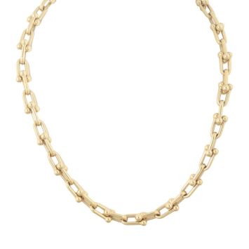 Tiffany & Co HardWear Link 18k Yellow Gold Necklace Medium