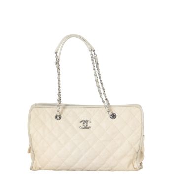 Chanel French Riviera Zip Shopping Tote