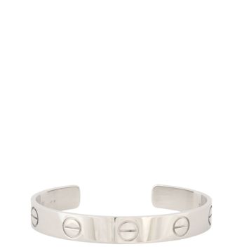 Cartier Love Cuff Bracelet 18k White Gold Large