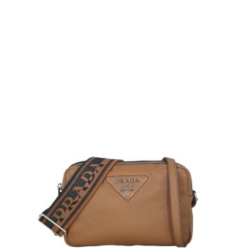 Prada Vitello Daino Double Zip Camera Bag