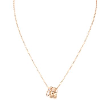 Bvlgari Serpenti Viper Diamond 18k Rose Gold Necklace