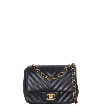 Chanel Classic Flap Mini Square Chevron