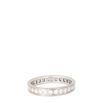 Cartier 1895 Eternity Diamond 18k White Gold Ring
