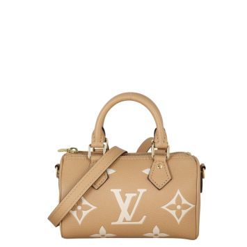 Louis Vuitton Nano Speedy Monogram Empreinte Giant Bicolour