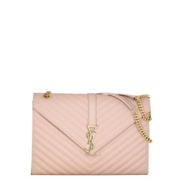 Saint Laurent Matelasse Envelope Large Bag