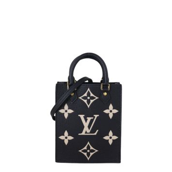 Louis Vuitton Petit Sac Plat Monogram Empreinte Giant Bicolour