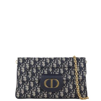 Dior Montaigne Double Clutch with Chain Oblique