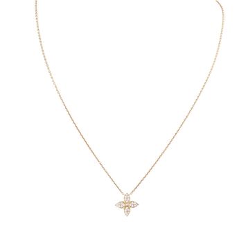 Louis Vuitton Star Blossom Diamond 18k Rose Gold Pendant Necklace