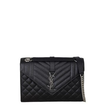 Saint Laurent Monogram Mix Matelasse Envelope Chain Bag Medium