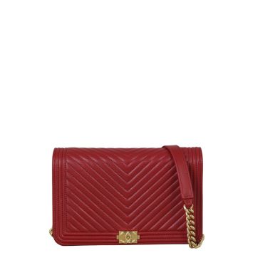 Chanel Boy Wallet on Chain Chevron