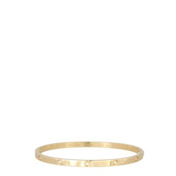 Cartier Small Love 18k Yellow Gold 10 Diamond Bracelet