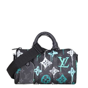 Louis Vuitton Keepall 25 Bandouliere Monogram Eclipse Graffiti