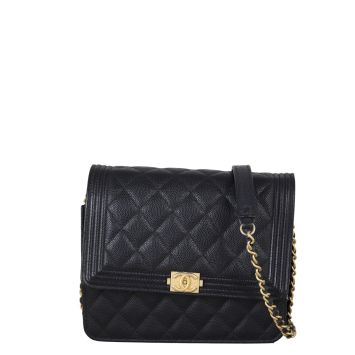 Chanel Boy Square Wallet on Chain