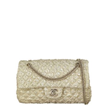 Chanel Classic Double Flap Small Metallic Bubble