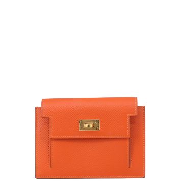 Hermes Kelly Pocket Compact Wallet Front
